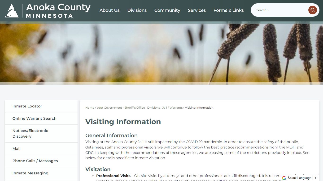 Visiting Information | Anoka County, MN - Official Website