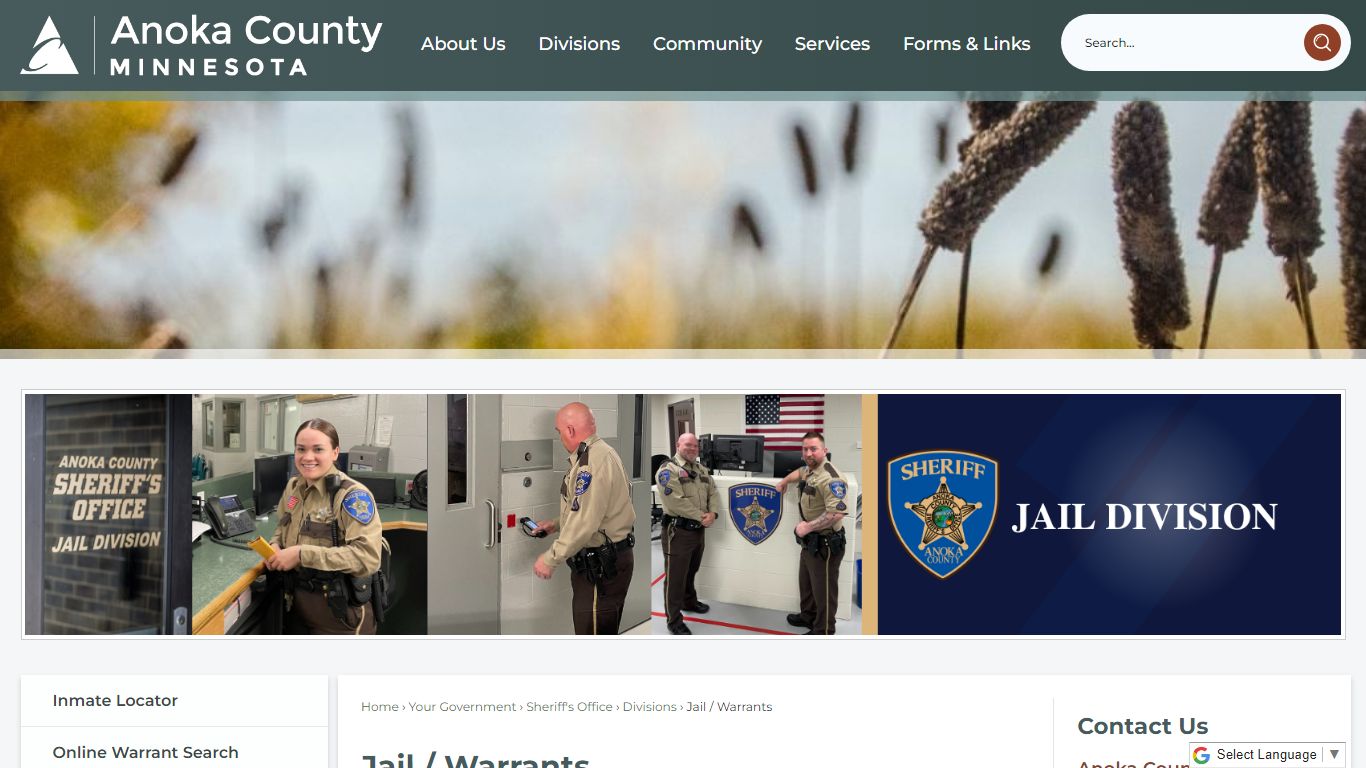 Jail / Warrants | Anoka County, MN - Official Website